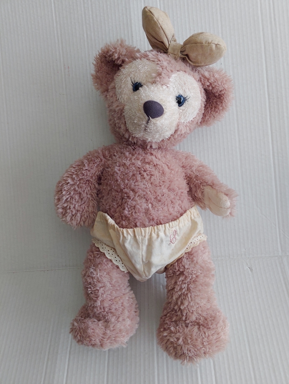 ShellieMay Plush Duffy and Friends 16" Large With Bow & Shorts Tokyo Disneysea